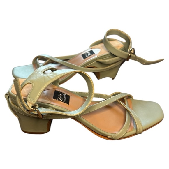 Zac Posen Green Strappy Heels for Formal Events - Picture 3 of 5